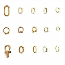 Sinya Au750 Fine Jewellery DIY Findings Components Pearl Jewelry Accessories Solid 18k Gold Universal Connector Buckle Clasp - N 18k yellow