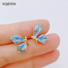18K Gold Butterfly Earrings - Luxury Women's Jewelry & Gifts