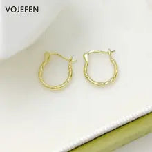 18k Gold Twist Circle Hoops for Women - Luxury Hypoallergenic Earrings