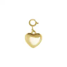 18K Gold Heart Pendant Charm - Luxury AU750 Jewelry Accessories