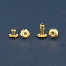 Pearls GEM Stone Hole Plug Spacer Mount Au750 Accessories Findings 18K Gold Tube with Rubber inside for Jewelry Making - Short style 18k yellow