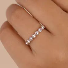 0.75CT DEF/VS VVS Round Cut Diamond Ring - 14k Yellow Gold