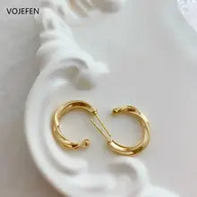 18K Gold Rope Stud Earrings - Luxury Certified Jewelry for Weddings