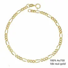 18K Gold Figaro Chain Bracelets for Men & Women - Luxury Designer Jewelry