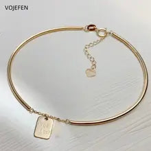 18K Gold Lucky Bangles for Women - Luxury Charm Bracelet, Classic Style