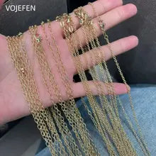 18k Gold Rope Chain Necklace - Certified Luxury Choker for Parties