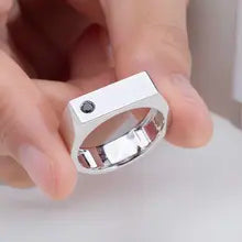 Custom 18K White Gold Round Lab Grown Diamond Ring for Women - Messi Jewelry