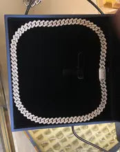 AEAW 925 Silver Tennis Necklace 8mm 8-10ct Lab Grown Diamond