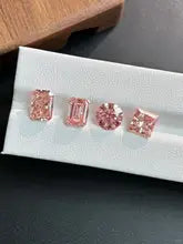 0.5CT-3CT Pink Lab Grown Diamonds - Round, Cushion, Radiant Varieties