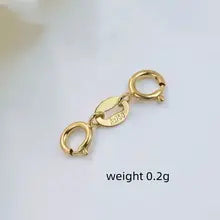 VOJEFEN AU750 18K Gold Dual-Side Buckle for Jewelry Accessories