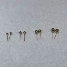 Pure Real 18K Au750 Gold Beads Stud Earring High Quality Luster Smooth Ball Earrings Size 3mm to 6mmfor Womens Man Girls - 3mm yellow gold color