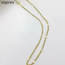 18K Gold Cuban Necklace - Luxury Choker with Certified Au750 Charms