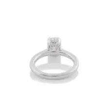 Provence 14K White Gold Emerald Cut Moissanite Solitaire Engagement Ring