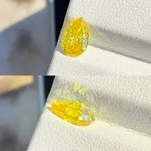 IGI Certificate Yellow Pear Cut Lab Created Diamonds 0.5-3.0ct VS1/VS2 Lab Grown Diamonds Diamonds For Custom Jewelry - Yellow Pear Cut 0.5ct intense VS2
