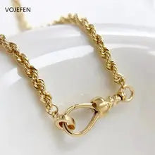 Personalized 18K Gold Rope Chain Necklace with Mini Diamonds - Luxury Gift