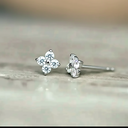 Diamond Cross Earrings - Version 2