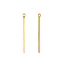 Sinya Au750 Jewelry DIY Accessories 18k Solid Gold Findings Components Earring Post Necklace Plugs Needle Pin For Design Making - White gold color