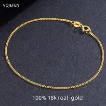 18K Gold Cuban Chain Bracelet for Men & Women - Luxury Personalized Jewelry