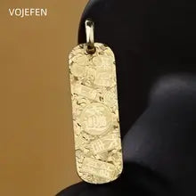 18K Vintage Lucky Pendant Necklace & Bracelet – Blessing Jewelry