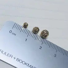 Pure 18k Gold Pineapple Bead Necklace Bracelet Anklet Earrings DIY Accessories Fine Jewelry Components Au750 Gold Spacer Beads - Rose gold color 2mm