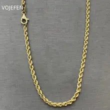 18K Gold Rope Choker Necklace - Luxury Vintage Jewelry for Birthdays