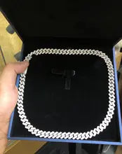 AEAW 925 Silver Tennis Necklace with Lab Grown Diamonds