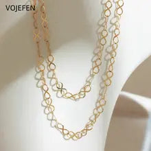 18k Gold Rope Chain Necklace - Personalized Luxury Jewelry - Certified 45cm