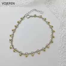 18K Gold Designer Charm Bracelet - Luxury AU750 Punk Jewelry 18cm