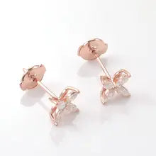 Trendy Rose Gold Moissanite Drop Earrings for Women - Custom GRA Certified