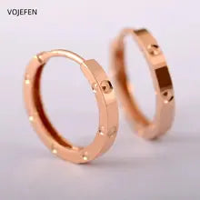 18K Gold Small Hoop Earrings for Women - Real Gold Casual Jewelry