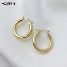 18K Gold Hanging Hoops Earrings for Women - Luxury Designer Jewelry