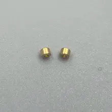 18k Au750 Gold End Clip Tube Beads Cap Fine Jewelry Making DIY Accessories Findings Steeling Wire End Stop Crimp Bead - Yellow gold color 2mm