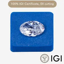 CVD/HPHT Oval Lab Grown Diamonds 0.5-5.0carat D/E/F Brilliant Lab Created Diamonds High Quality Synthetic Stones For Lover Gifts - IGI Oval Diamonds 0.5ct D VS1