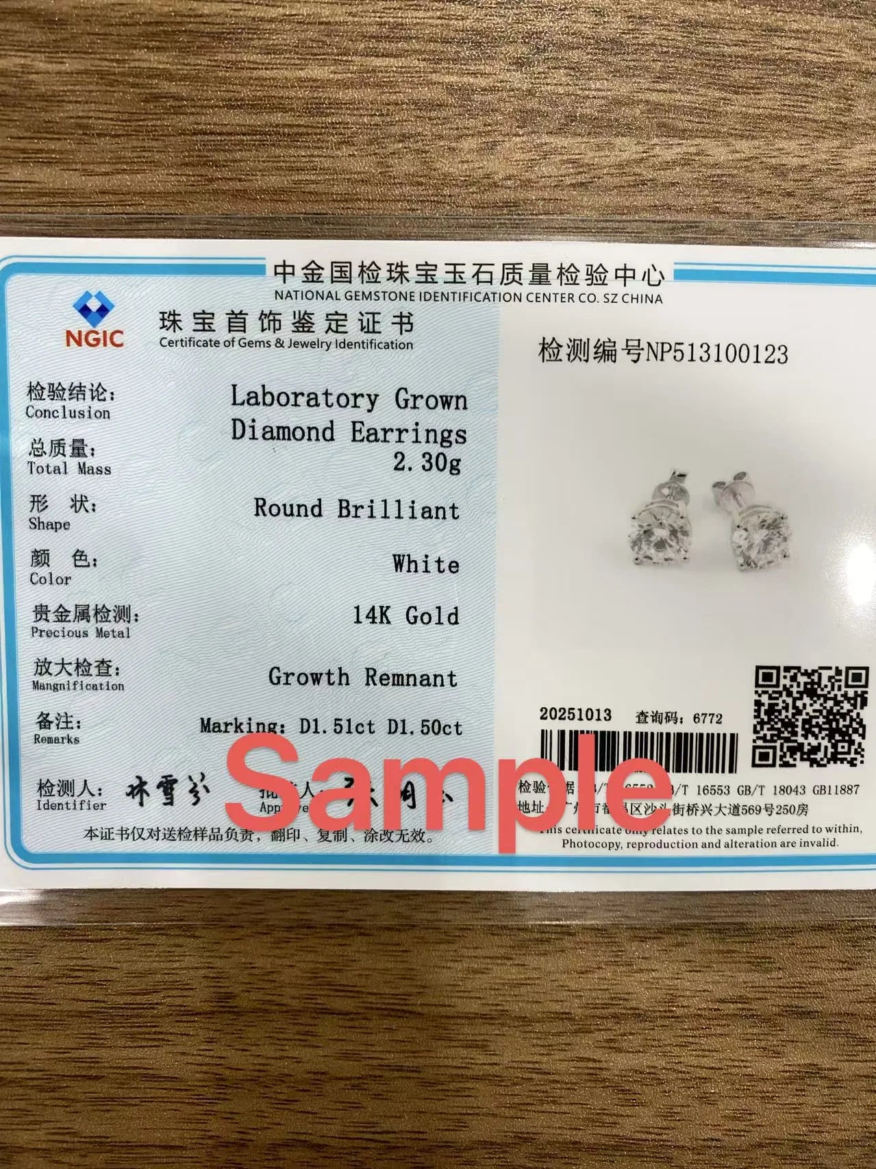 Round Cut Lab Grown Diamond Stud Earrings 0.50-2ct 925 Silver IGI