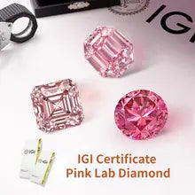 Messi Jewelry: IGI Certified Light Pink Lab Grown Diamond Wholesale