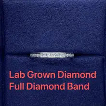 0.9CTW Lab-Created Diamond Eternity Band 14K White Gold