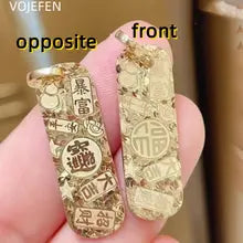 18K Gold Vintage Lucky Pendant Necklace & Bracelet Set - VoJefen