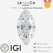 Marquise Shape Brilliant Lab Created Diamonds 1.0-5.0Carat Excellent Cutting Lab Grown Diamonds IGI Certificate CVD Lab Diamonds - WHITE 1.0ct E VS1