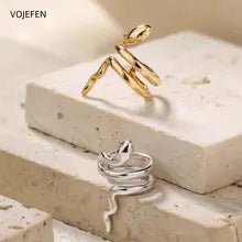 18K Gold Snake Hoop Earrings - Luxury Designer Jewelry for Any Occasion