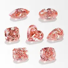 0.5-3.0ct Fancy Pink Pear HPHT/CVD Lab Grown Diamonds IGI Certified