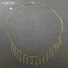 18k Gold Tassel Choker Necklace - Luxury Women's Fine Jewelry