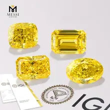 Messi Jewelry 6.2CT Yellow Lab Grown Diamonds - IGI Certified Quality