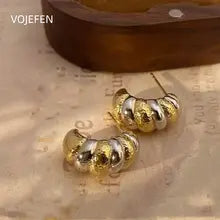 Elegant 18K Gold Croissant Drop Earrings - Luxury Certified Jewelry