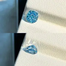 1.0-3.0ct Blue Cushion Lab Grown Diamonds VS IGI Certificate Lab Created Diamonds Fancy Blue Diamonds For Lover Gifts - Blue Cushion Cut 1.0ct intense VS2