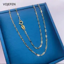 VOJEFEN 18k Gold Cross Necklace - Luxury Choker Jewelry for Parties