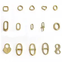 Sinya Pearl Jewelry Accessories Au750 Fine Jewellery DIY Findings Components Pure Real 18k Gold Universal Connector Buckle Clasp - A 18k white