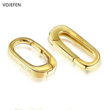 18K Gold Chain Buckle Clasp for Necklaces & Bracelets - VoJefen