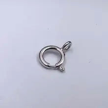 Sinya Pure Solid PT950 Fine Jewelry Accessories Platinum Spring Ring Clasp Lock DIY Connector for Necklace Bracelets Chains - 5mm