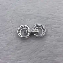Sinya Fine Jewelry DIY Findings Pearl Necklace Bracelet Connector 925 Sterling Silver Chain Clasp Hot Sale Promotion - Silver
