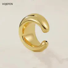 18K Gold Hoop Earrings for Parties | Classic Unisex Jewelry - AU750
